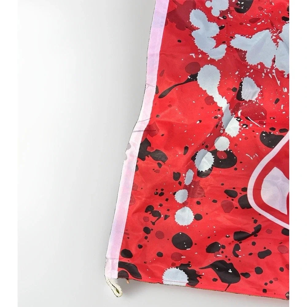 Boston Red Sox MLB Flag Banner Red Paint Splatter Logo Baseball Sports Decor‎